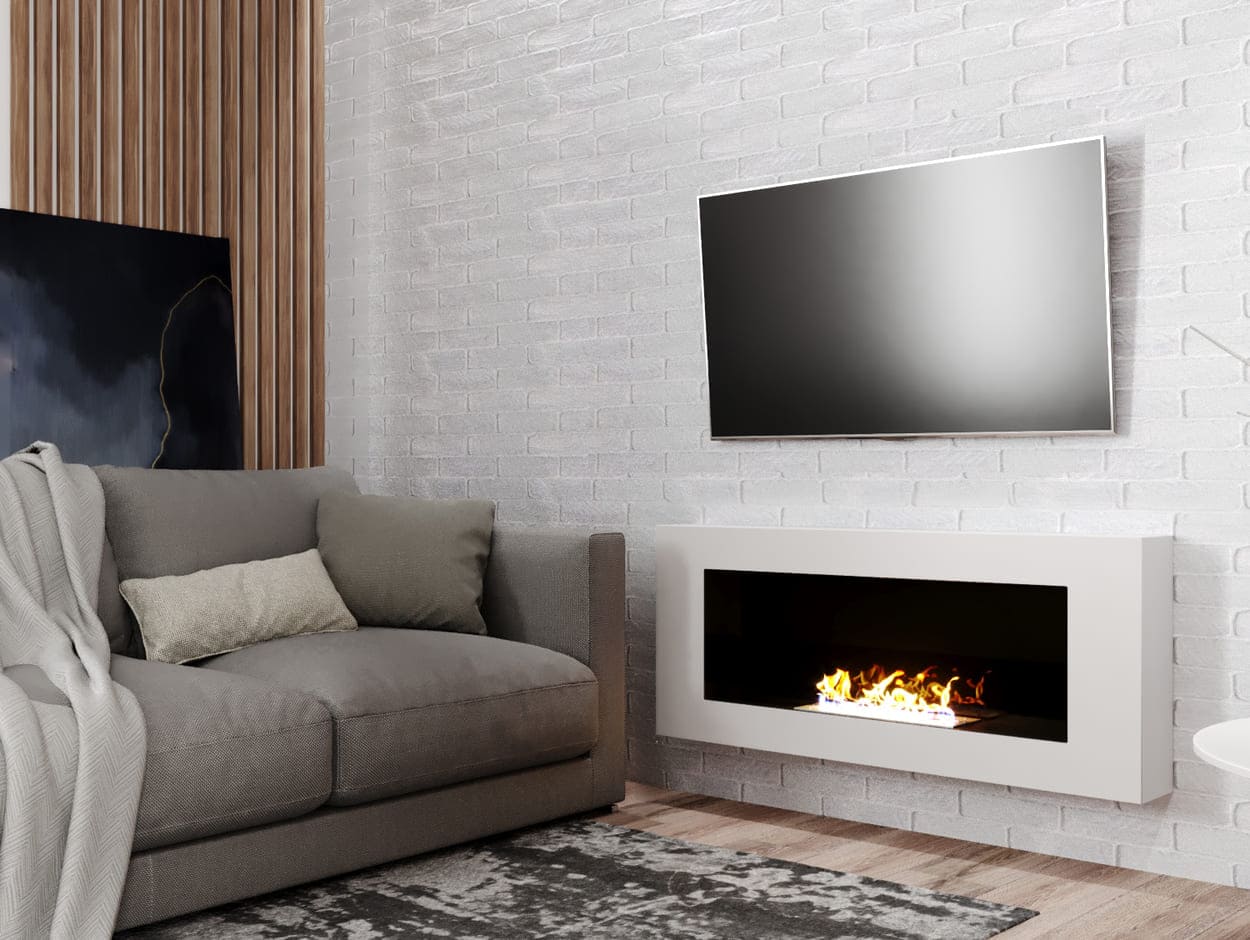 Биокамин "Русский огонь" Лайт Бланк 1200N с защитным стеклом по цене 27 500 руб.