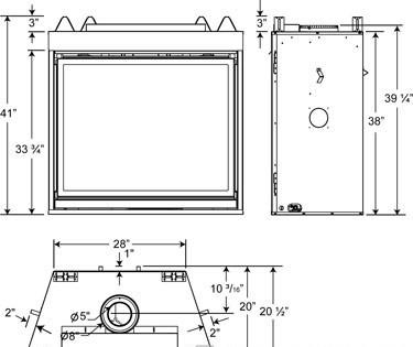 Газовый камин NapoLEOn NapoLEOn HDX40