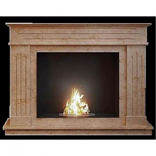 Биокамин ZeFire Варшава мрамор Crema Nova