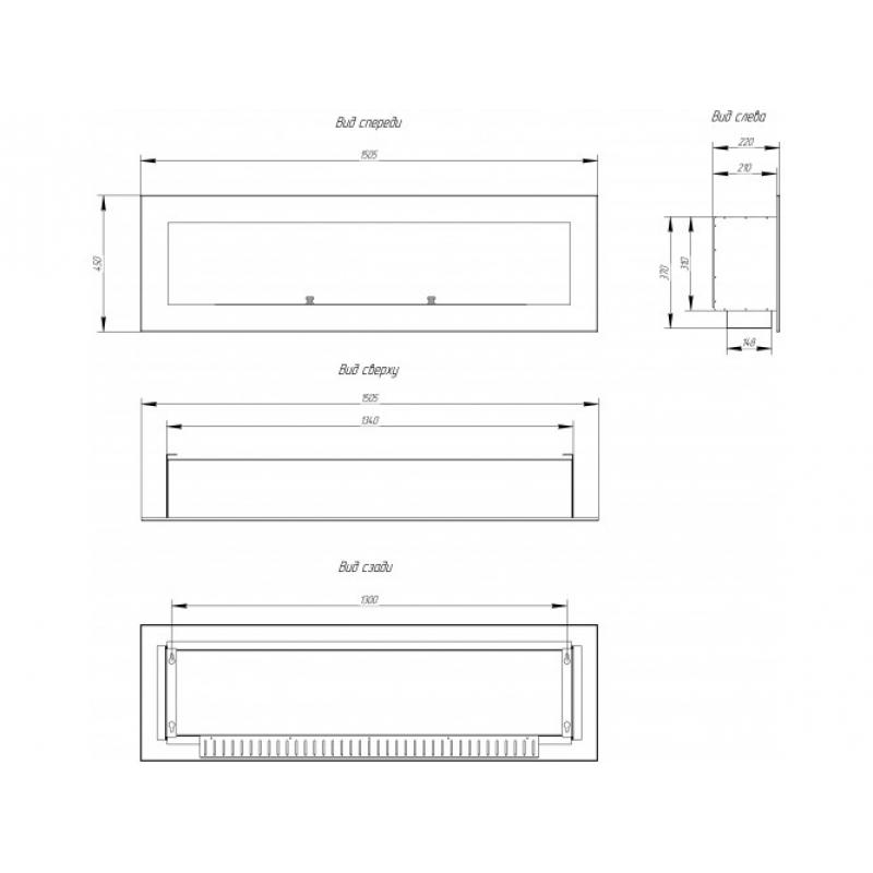Биокамин Window 1000 Арома black по цене 46 700 руб.