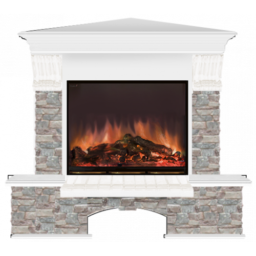 Бостон Грот цветной угловой (белый)+Arte 23