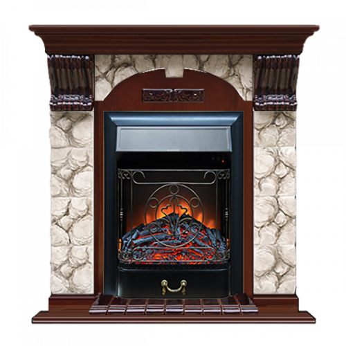 Арочный Карелия (красное дерево)+Majestic Black