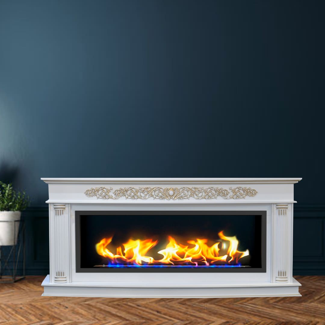 Биокамин в линейном портале "Русский огонь" Милан Люкс с защитным стеклом по цене 102 600 руб.