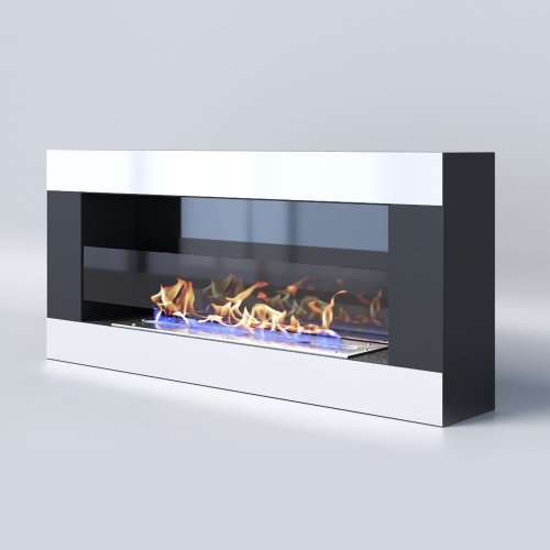 Биокамин "Русский огонь" Модерн 900N настенный с защитным стеклом