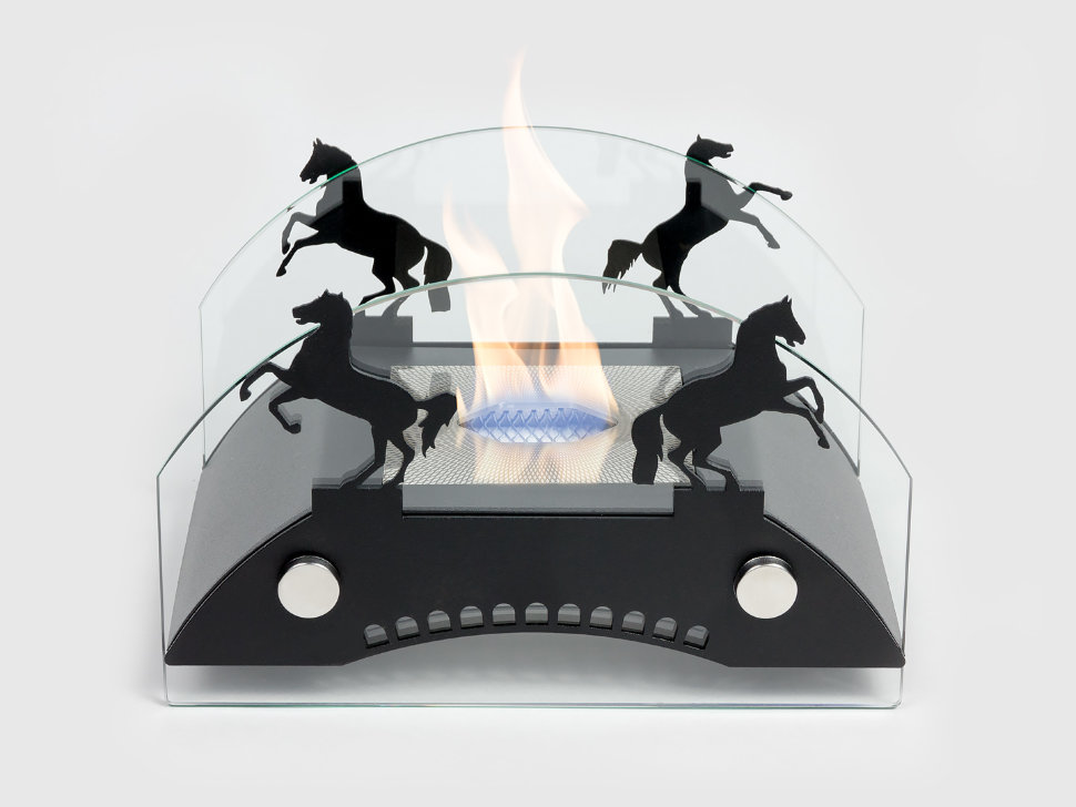 Настольный биокамин Lux Fire "Графский мост" S Чёрный по цене 14 641 руб.