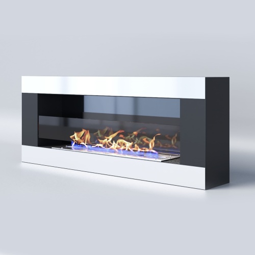 Биокамин "Русский огонь" Модерн 1100N настенный с защитным стеклом