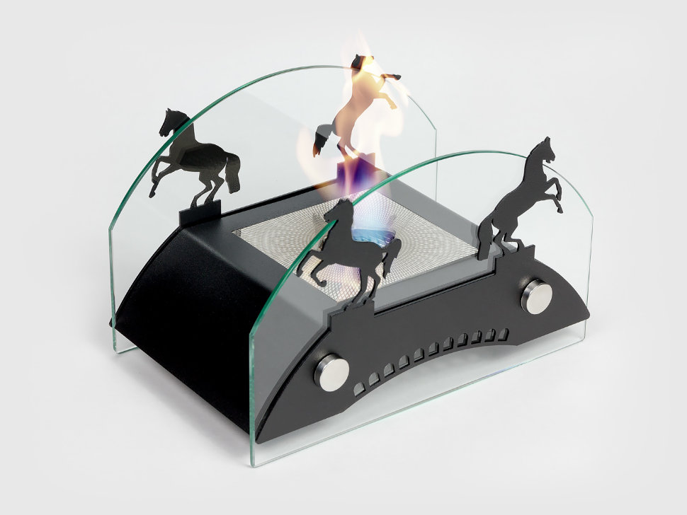 Настольный биокамин Lux Fire "Графский мост" S Чёрный по цене 14 641 руб.