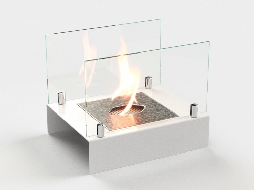 Настольный биокамин Lux Fire "Арлекино" М (белый)