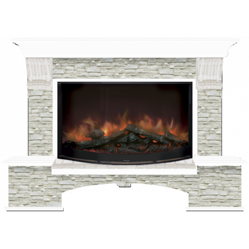 Бостон Грот однотонный 86 (белый)+Rondo S86