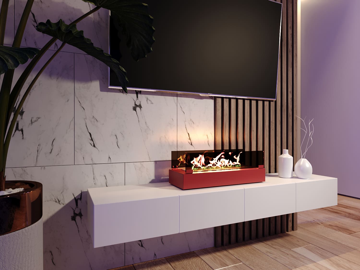 Биокамин "Русский огонь" Марс красный по цене 15 800 руб.