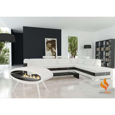 Биокамин Decoflame ELLIPSE FLOOR White