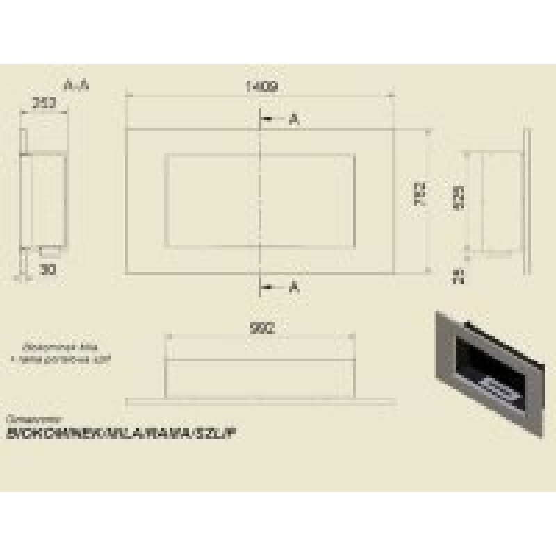 Биокамин Kratki MILA-PRO(стальная рама) по цене 