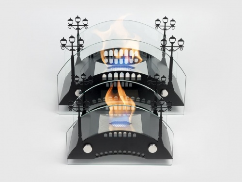 Настольный биокамин Lux Fire "Пушкинский мост" M Чёрный