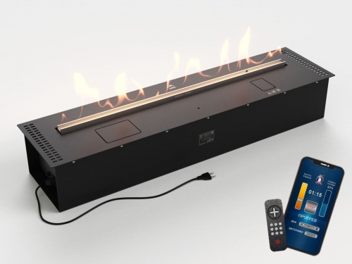 Автоматический биокамин Lux Fire Smart Flame 1100 RC Black