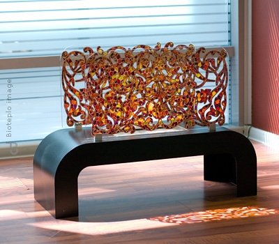 Биокамин Bioteplo Самурай (витраж)