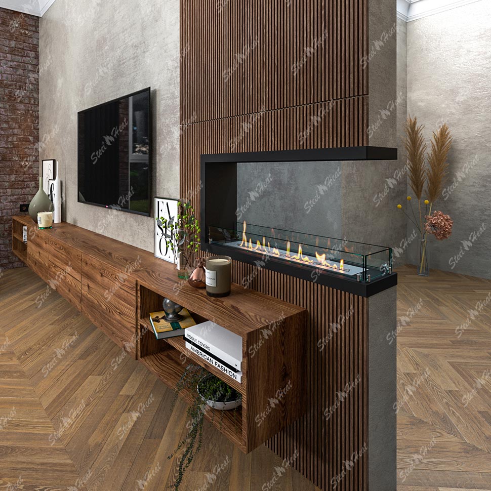 Биокамин торцевой SteelHeat Leader 900 по цене 31 170 руб.