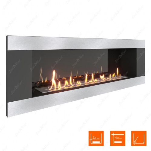 Биокамин SteelHeat LONG-H 1200 XL стемалит