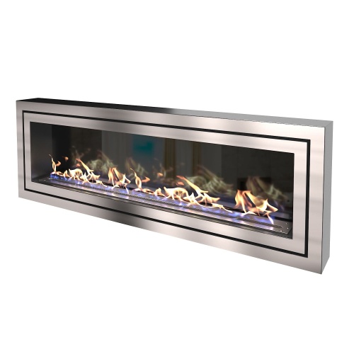 Биокамин "Русский огонь" Стенли 1500N настенный с защитным стеклом