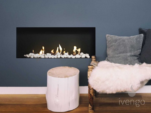 Биокамин Ivengo Slim | фронтальный узкий