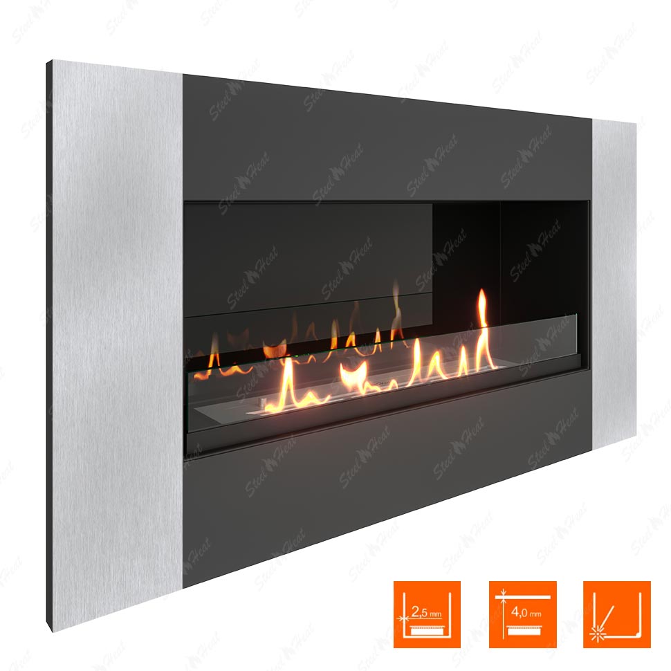 Биокамин SteelHeat GRAND-V 900 стекло + стемалит по цене 45 360 руб.