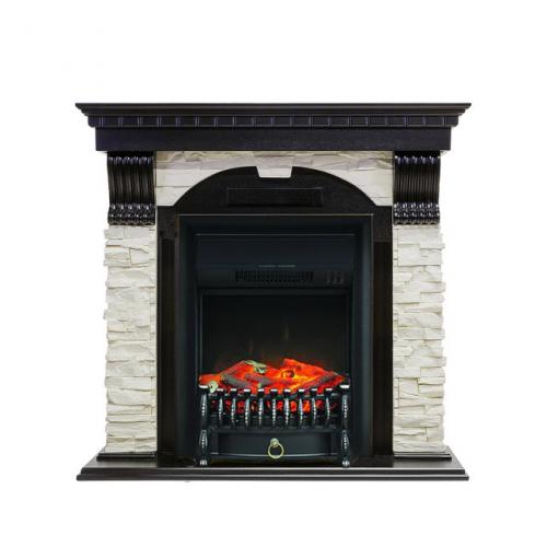 Dublin арочный сланец белый (темный дуб)+Fobos FX Black