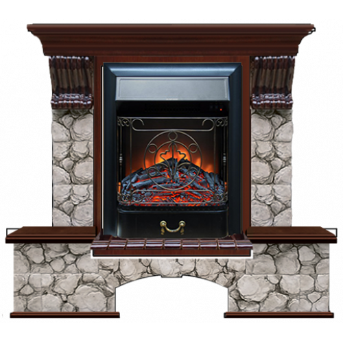 Бостон К Карелия (красное дерево)+Majestic Black