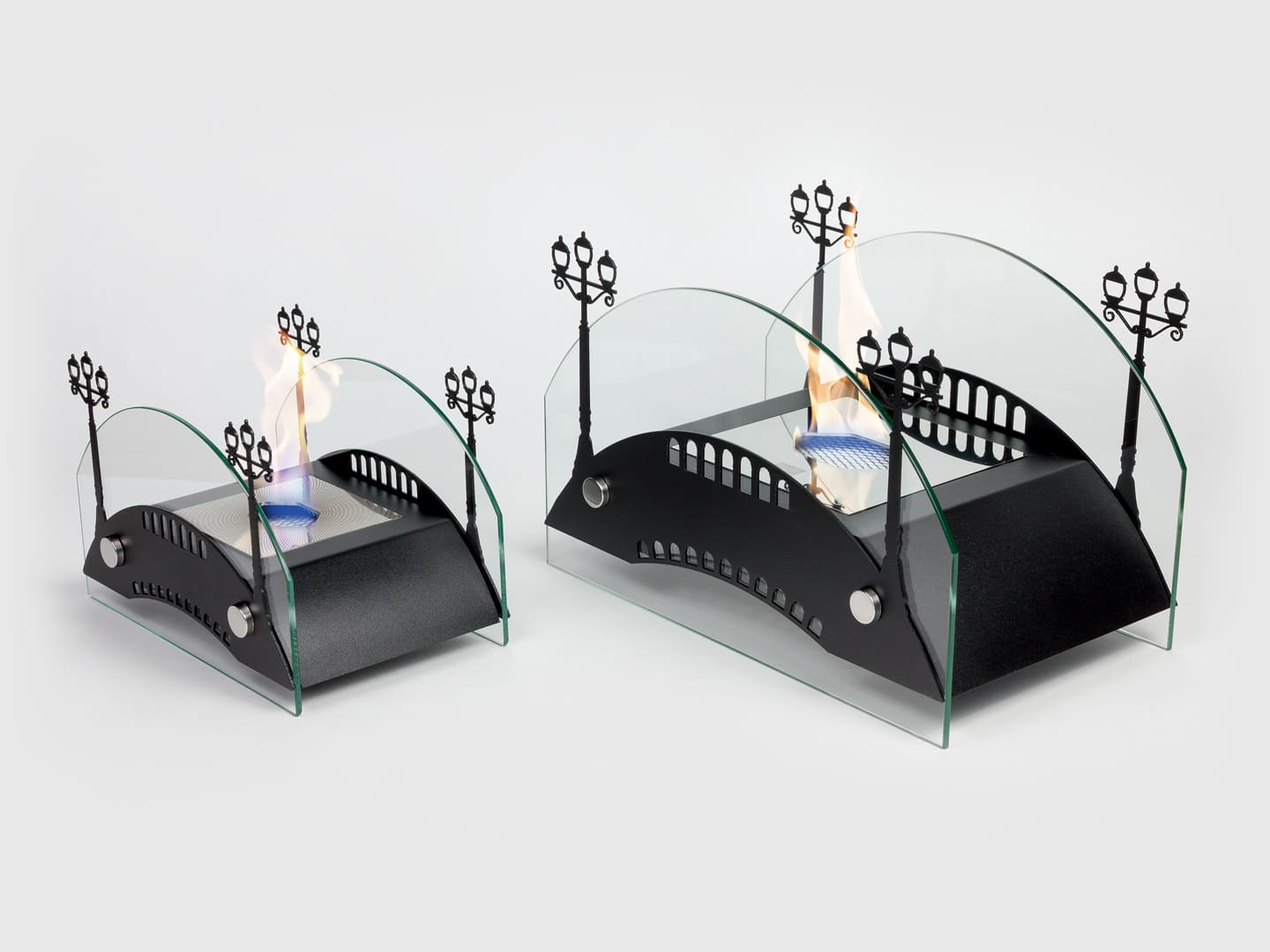 Настольный биокамин Lux Fire "Пушкинский мост" M Чёрный по цене 19 602 руб.