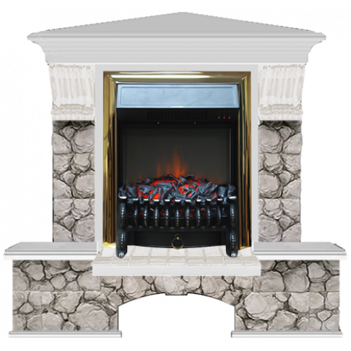 Бостон К Карелия угловой (беленый дуб)+Fobos Brass