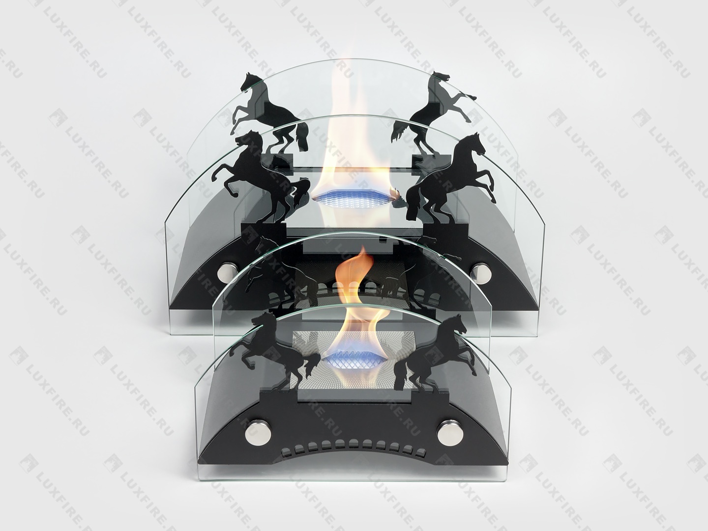 Настольный биокамин Lux Fire "Графский мост" М (черный) по цене 19 602 руб.