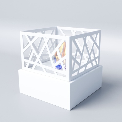 Биокамин "Русский огонь" Бруклин белый