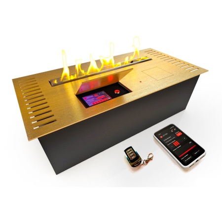 Автоматический биокамин ZeFire M 600 латунный с ДУ по цене 295 000 руб.