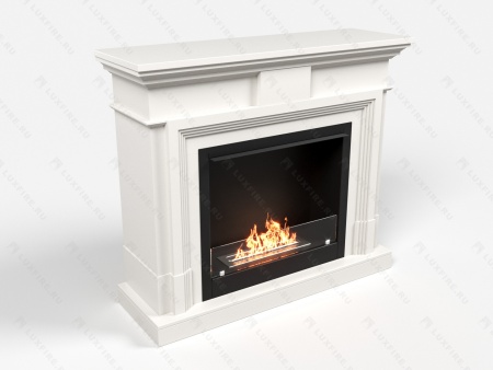 Биокамин Lux Fire с порталом Арарат 26, белый по цене 115 661 руб.