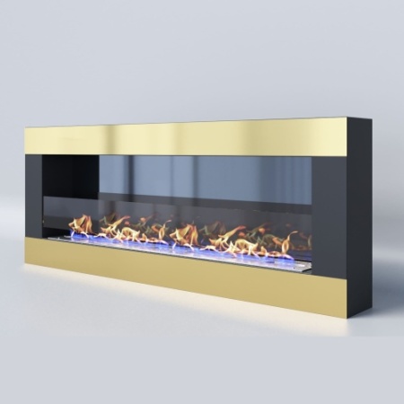 Биокамин "Русский огонь" Голд 1300N настенный с защитным стеклом по цене 52 950 руб.