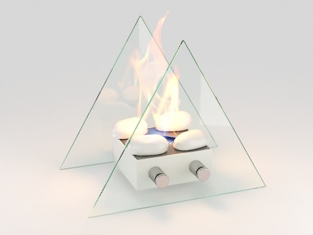 Настольный биокамин Lux Fire "Вулкан" M Белый по цене 11 490 руб.